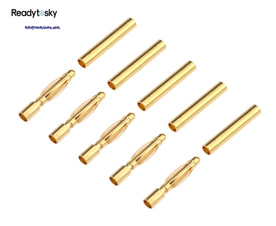 Readytosky 2mm Male&Female Gold Bullet Banana Connector