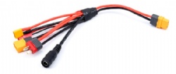 20cm 16AWG 4.0mm Banana Plug XT60 to XT60 XT30 DC5.5 T Plug Charger Adapter Cable