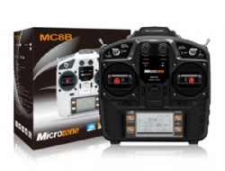 Microzone MC8B 2.4G 8CH RC Transmitter & MC8RE Receiver radio system for Remote Control aircraft helicopter fixed-wing drone