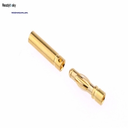 Readytosky 3.5mm Male&Female Gold Bullet Banana Connector