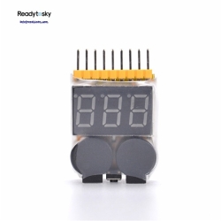High quality 1-8S  Battery Voltage Tester & Low Voltage Buzzer Alarm