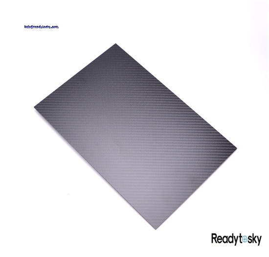 3K Pure Carbon Fiber Board 200mm X 300mm X 0.5mm / 1mm /1.5mm/2mm / 3mm ...