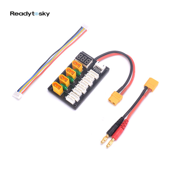 thumbnail image 2 of Parallel Battery Cable Kit Share Goo 6X JST Female Parallel Charger Cable To 4mm Banana Plug 20AWG Cable Wire For Hyperion ICharger SR 120SR CX2 CX3 Charger 1S 2S Lipo Battery Charge 2 of 12