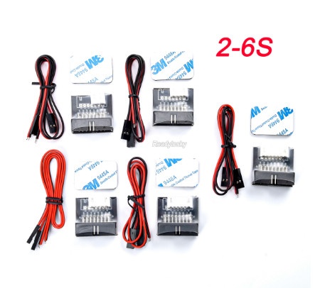 Multi-function Lithium Battery Balanced Plug Power Supply Board 2-6S Support 8 Outputs for RC aircraft