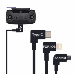 Data Cable For DJI Spark MAVIC Pro Remote Control Micro USB to Lighting/type C/Micro USB Adapter line for iPhone iPad xiaomi