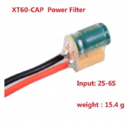XT60-CAP power supply filter with 14AWG 10mm silicone cable 2S-6S 2200UF 25V for FPV flight controller ESC for RC Racing Drone