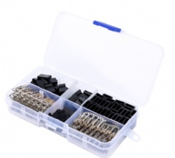 30 Sets/Box Servo Plug Male Female Connector Crimp Pin Kit Compatible for Hitec Spektrum RC