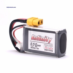 Infinity 4S 14.8V 70C 550mAH Lipo Battery With XT60 Plug Connector